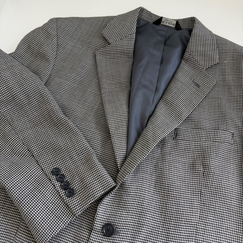Jos. A. Bank Classic Collection Houndstooth Wool Jacket Blazer Men's 42R